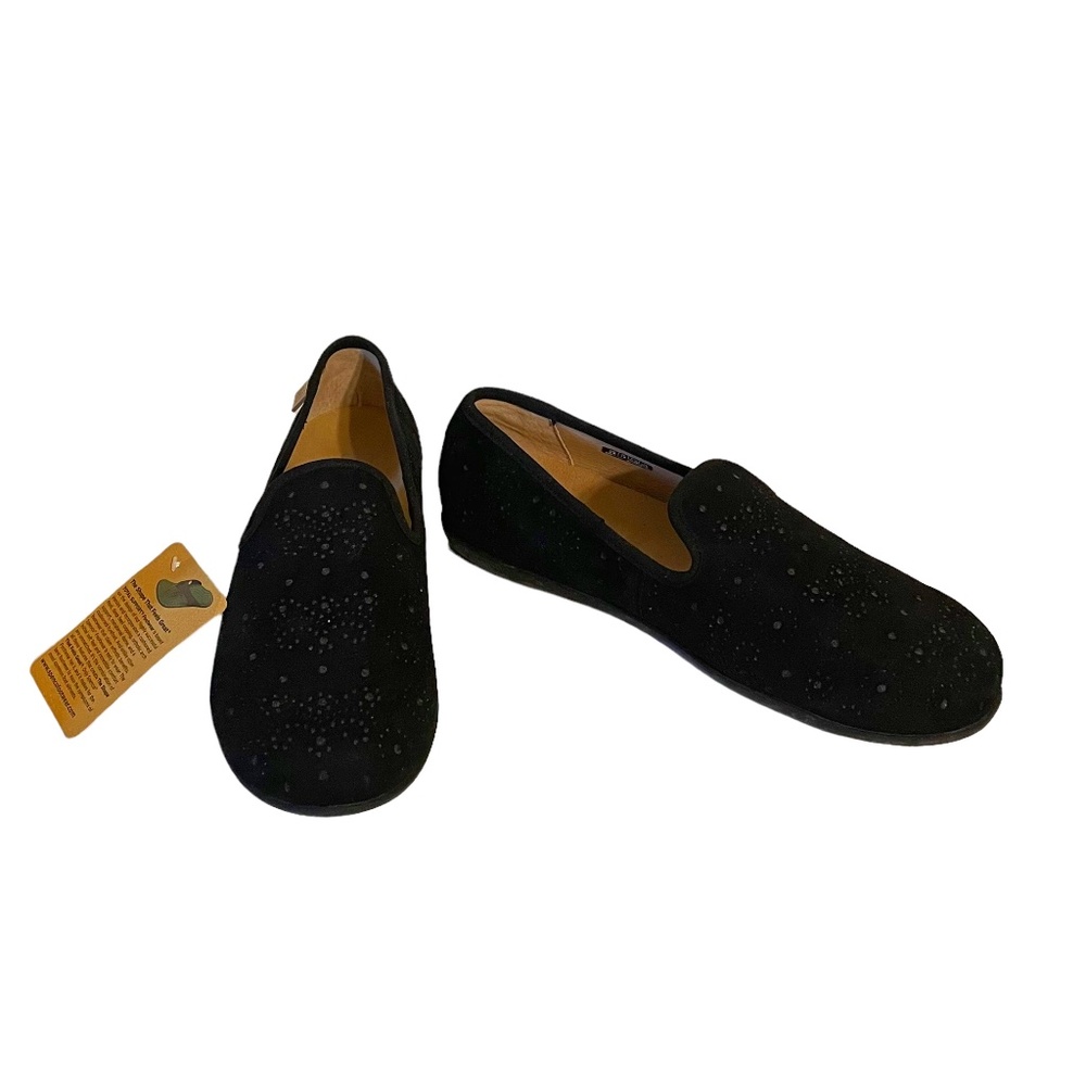 Spenco‎ NWT Suede Laser Cut Slip On Loafers Flats Size 9 B